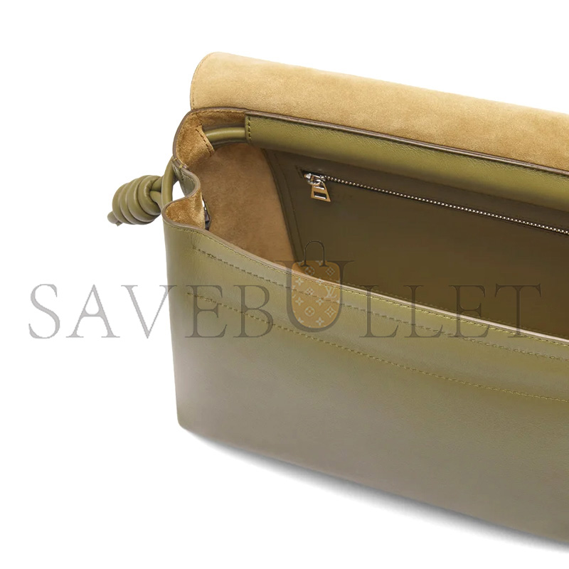 l0ew* flamenco satchel in shiny S*pple calfskin b411fsax04 (34*24*12cm)